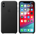 Apple Leather Case для iPhone XS Max Black