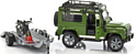 Bruder Land Rover Defender Station Wagon featuring traile 02598