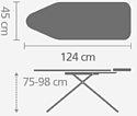 Brabantia C 124x45 см 321962 (ледяная вода/каркас белый)