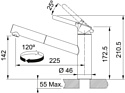 Franke Orbit Pull Out 115.0623.057 (хром/оникс)