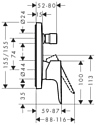 Hansgrohe Talis E 71745000 + 01800180/01810180