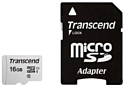 Transcend microSDHC 300S 16GB + адаптер