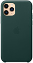 Apple Leather Case для iPhone 11 Pro Max (зеленый лес)