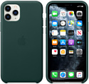 Apple Leather Case для iPhone 11 Pro Max (зеленый лес)