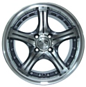 Sakura Wheels R296 6.5x15/4x100 D73.1 ET38 Серый с полировкой