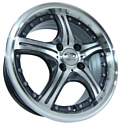 Sakura Wheels R296 6.5x15/4x100 D73.1 ET38 Серый с полировкой