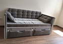 Настоящая мебель Спорт 80x170 с дополнительным спальным местом (вельвет)