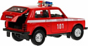 Технопарк Гараж Пожарная часть Lada 4x4 GARAGESMA-20PLFRI-LAD