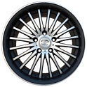 Sakura Wheels 3106L 6.5x15/5x100 D73.1 ET40 Черный с полировкой