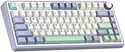 AULA F75 white/blue/green, Leobog Graywood V3