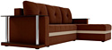 Craftmebel Атланта М угловой 2 стола (боннель, правый, коричневая рогожка)