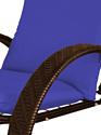M-Group Фасоль 12370210 (коричневый ротанг/синяя подушка)