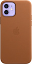 Apple MagSafe Leather Case для iPhone 12/12 Pro (золотисто-коричневый)