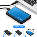 USBTOP SATA – MiniUSB – USB3.0 (алюминий, синий)