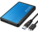 USBTOP SATA – MiniUSB – USB3.0 (алюминий, синий)