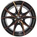 Sakura Wheels 9517 6.5x16/5x114.3 D73.1 ET40 Черный с бронзой