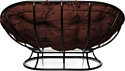 M-Group Мамасан 12100405 (черный/коричневая подушка)