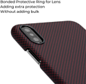 Pitaka MagEZ для iPhone Xs (plain, черный/красный)