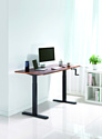 ErgoSmart Manual Desk (дуб мореный/черный)
