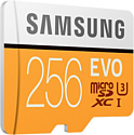 Samsung Evo microSDXC 256GB + адаптер