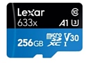 Lexar microSDXC Class 10 UHS-I U3 A1 V30 633x 256GB + SD adapter