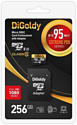 DiGoldy Extreme Pro microSDXC 256GB DG256GCSDXC10UHS-1-ElU3 (с адаптером)