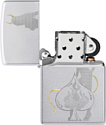 Zippo Satin Chrome Devilish Ace 48658