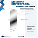 Teymi Helmi 90x200 T00304 (прозрачное стекло/золото глянцевый) Teymi Helmi 90x200 T00304 (прозрачное стекло/золото глянцевый)