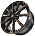 Sakura Wheels 9525 7x16/5x108 D73.1 ET45 Черный с бронзой