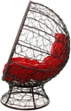 M-Group Кокос на подставке 11590206 (коричневый ротанг/красная подушка)