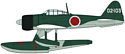 Hasegawa Поплавковый истребитель Nakajima A6M2-N Rufe
