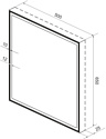 Wellsee  7 Rays' Spectrum 172201160, 50 х 65 см (с сенсором и регулировкой яркости освещения)