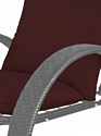 M-Group Фасоль 12370302 (серый ротанг/бордовая подушка)