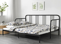 Ikea Фиресдаль 200x160 (черный, Малфорс средней жесткости) 992.792.96