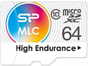 Silicon Power High Endurance microSDXC SP064GBSTXIU3V10SP 64GB (с адаптером)