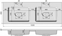 Jorno  Modul 120 Mоl.01.122/P/W+Mol.08.120/W