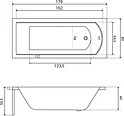 Lauter Amelia 180х80 21204080 с ножками, лицевым и торцевым экраном