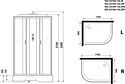 Niagara NG-33194-14R 110x90 (матовое стекло)