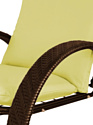 M-Group Фасоль 12370211 (коричневый ротанг/желтая подушка)