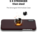 Pitaka MagEZ для iPhone Xs Max (plain, черный/красный)