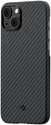 Pitaka MagEZ Case 3 для iPhone 14 (1500D twill, черный/серый)