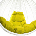M-Group Капля Люкс 11030111 (белый ротанг/желтая подушка)