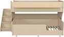 Капризун 12 Р444-2 с лестницей и ящиками (дуб млечный)