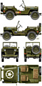 Italeri 3721 Willys Jeep 1/4 Ton