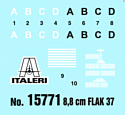 Italeri 15771 8.8 Cm Flak 37 With Crew