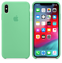 Apple Silicone Case для iPhone XS Max (нежная мята)