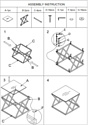 Stool Group Инсигния 55x55 EET-026 (прозрачное стекло/сталь серебристый)