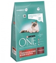 Purina ONE (3 кг) Для стерилизованных кошек и котов с Говядиной и пшеницей