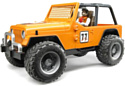 Bruder Jeep Cross country Racer orange 02542