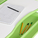 Anatomica Avgusta + стул + выдвижной ящик + подставка (белый/зеленый)